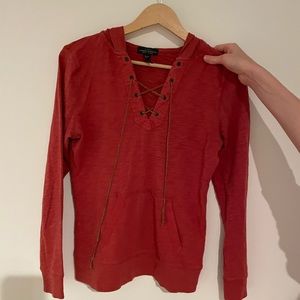 XS, womens, red, hoodie, 2000s
